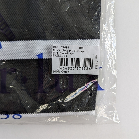 NWT Armor Lux Striped Heritage Polo Shirt 100% Cotton - Picture 4 of 6